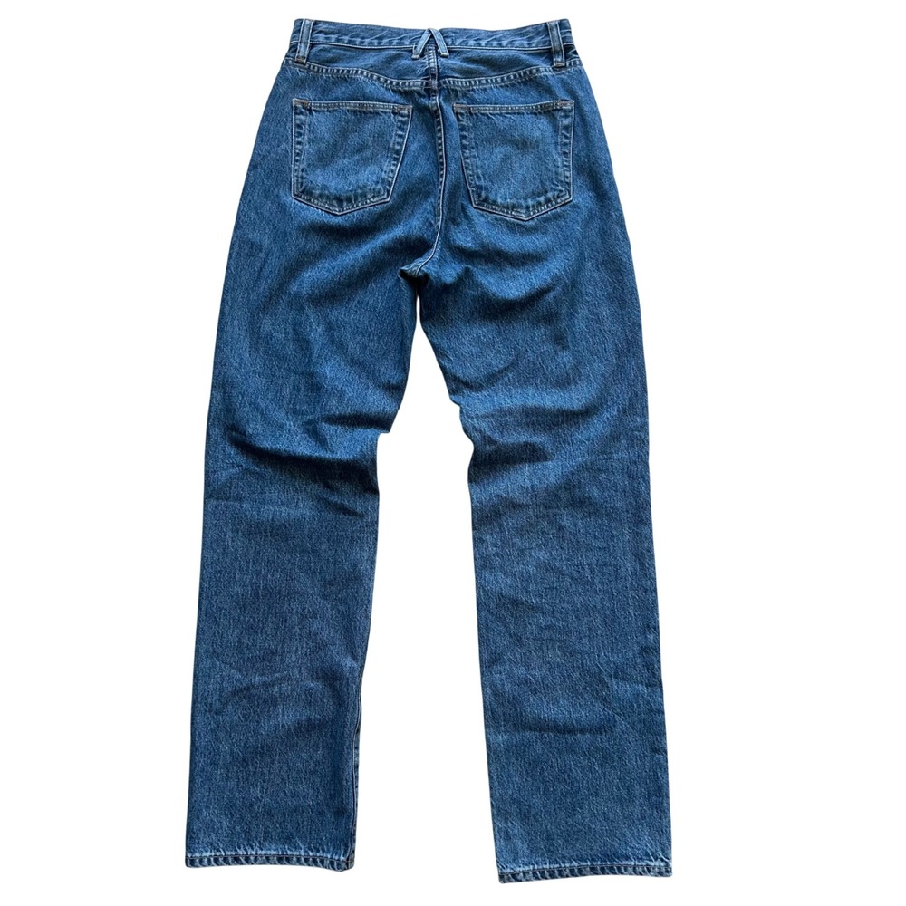 SLVRLAKE London Jeans 28 Born to Run High Rise Straight Leg Premium Denim USA - Picture 2 of 14
